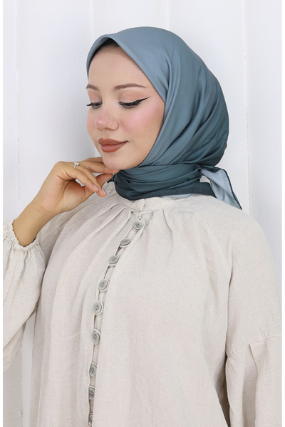 sefamerve Απλό μαλακό κασκόλ 202504-02 Καπνιστό