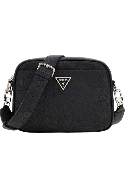 Guess حقيبة كاميرا نسائية بحزام عريض - أسود