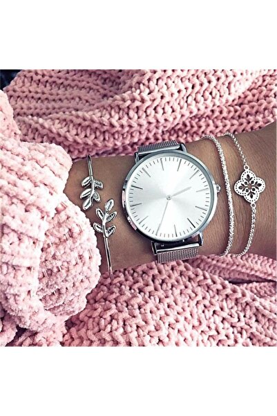 Pursehuit Set de 3 brățări, culoare argintie, Lucy C5