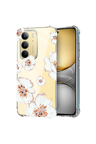 bestcase Carcasă spate antișoc pentru Realme 14x 5G, culori pastelate - flori...