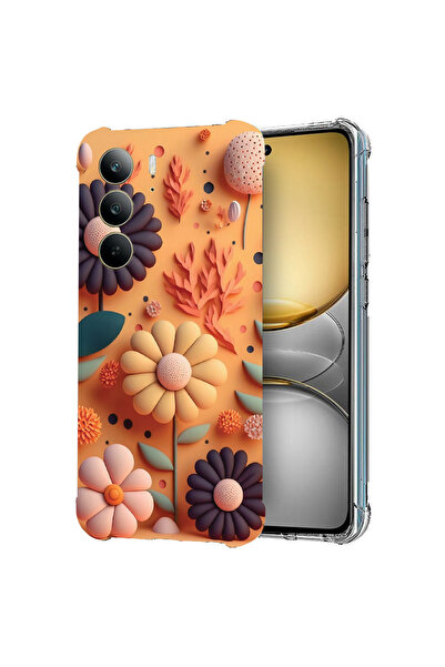 bestcase Carcasă spate antișoc pentru Realme 14x 5G, Happy Flowers, 1988297 AS 1149