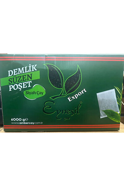 AMBER ÇAY Eynesil Export Teapot Straining Tea Bag 40 Gr. X 150 Units. - 6 kg