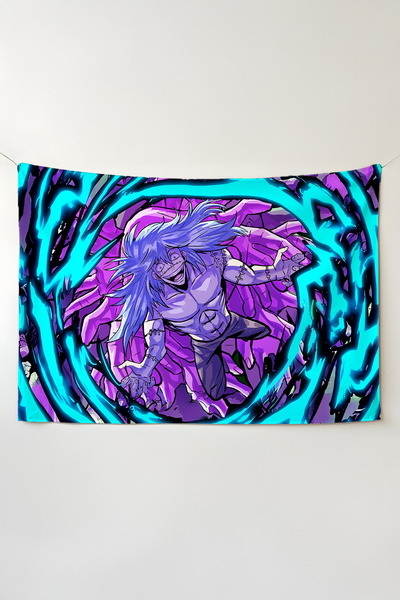 Charmbi Jujutsu Kaisen Yatay Duvar Örtüsü – Anime Temalı Kaliteli Kumaş Oda D...