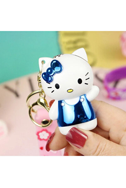 HEPBİMODA Hello Kitty Minik Rüzgar Geçirmez Plastik Gövdeli Anahtarlıklı Mavi...