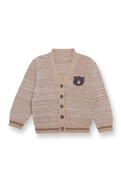 ebebek Hello Baby HelloBaby Erkek Bebek Hello Cute Bear Triko Hırka Düğmeli V...