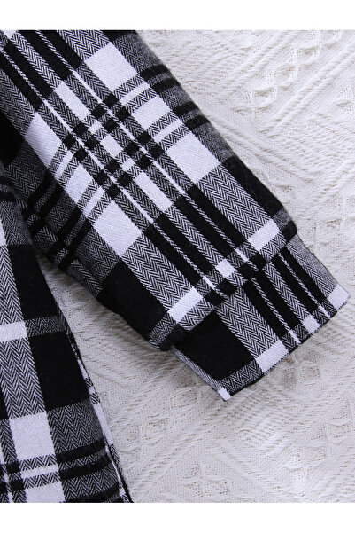 Take Two By Styli Boys Grey Checkered Shirt and Joggers Set