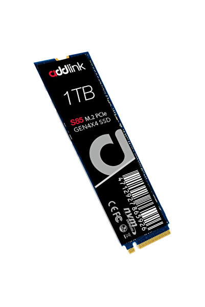 ADDLINK S85 1TB 6000/5400 MB/s M.2 2280 PCIe 4.0 NVMe 1.4 3D NAND Flash SSD AD1TBS85M2P