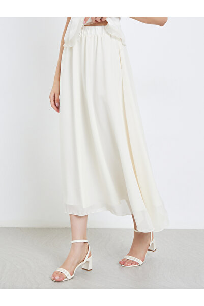 Take Two By Styli Women Ruffled Blouse and Maxi Skirt Co-Ords