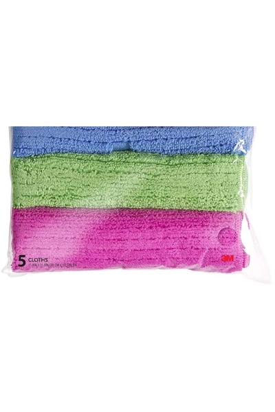 Scotch Brite Scotch-Brite Microfiber General Purpose Cleaning Cloth 5 Pcs (30x30 cm, Multi-Use)