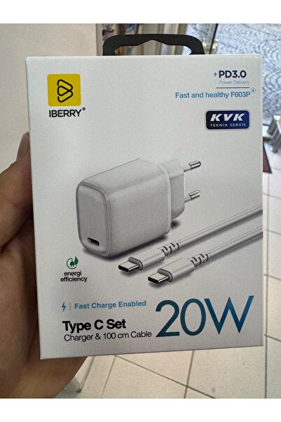 İBERYY TYP-C TYP-C ŞARJ SETİ 20W