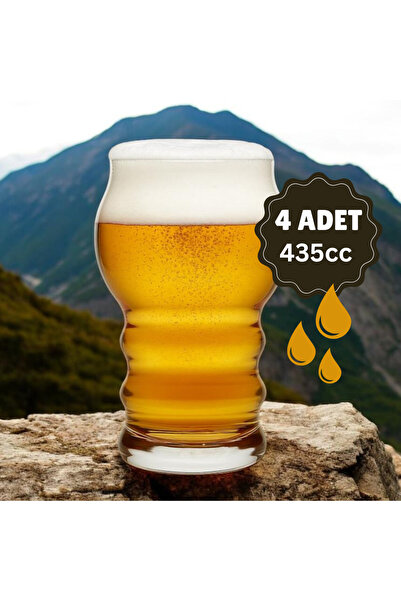 Paşabahçe 4'lü Craft Lager Bira Bardağı,420685,Craftbeer,435cc,Meşrubat,Soğuk...