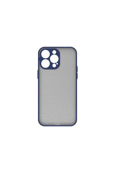 Generic Brand حافظة OMSY Hux متوافقة مع هاتف iPhone 14 Pro Max - أزرق داكن