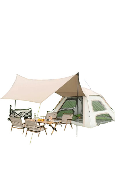 SHUFA Köşk Çadır Gölgelik Ve Çadır Bir Arada 240x240x155 Cm Bej -ZP15