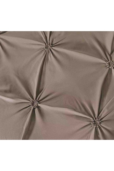 JOJO HOME Bed Linen, 6 Pieces, Embroidered Pleats, Finet Premium, Brown