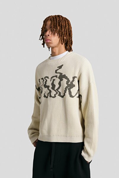 Bershka Baskılı jarse kazak