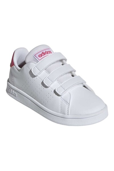 adidas Children's Sports Shoes ADVANTAGE C, White, Size 18
