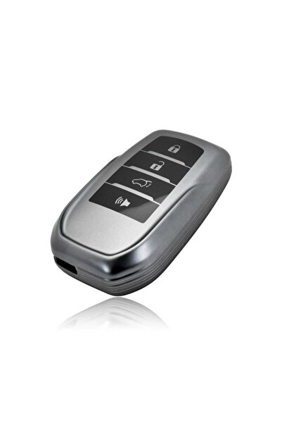 AYCANSTORE Husă pentru telecomandă Toyota 4 BUTON (gri antracit metalic)