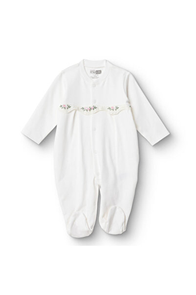 ebebek Hello Baby HelloBaby Kız Bebek Yenidoğan Patikli Tulum Çıtçıtlı İnterl...