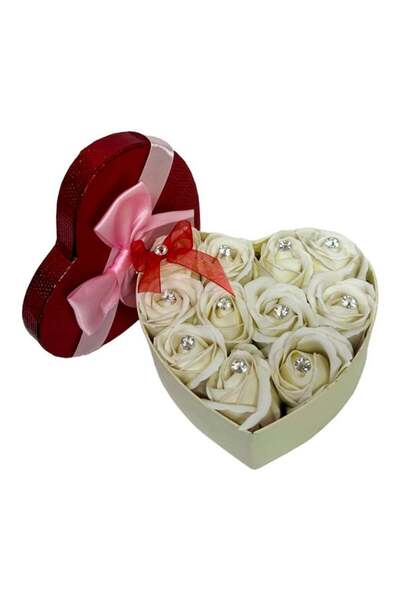 velve Ανθοσυνθέσεις Intimissimo, 11 σαπουνένια τριαντάφυλλα με χειροποίητα κρ...