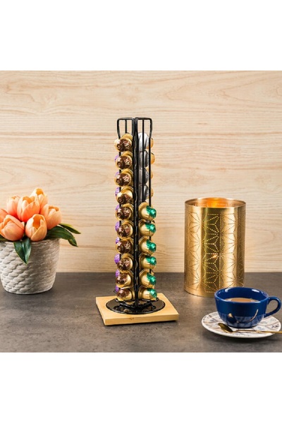 Alberto حامل كبسولات القهوة باللون الأسود