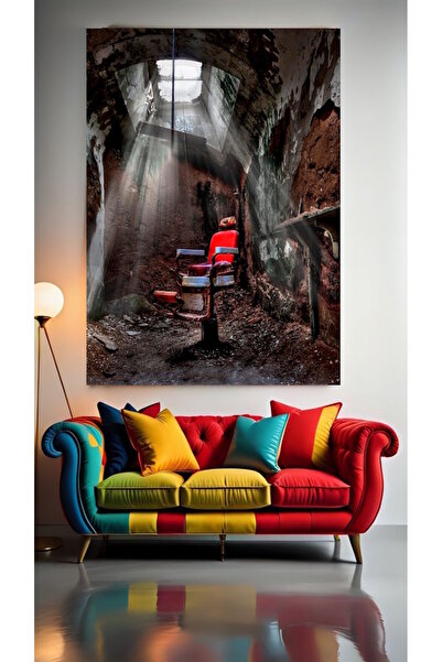 özkacar BERBER KOLTUĞU V1 Ev Duvar Salon Güzellik Salonu Ofis Dükkan Dekarasy...