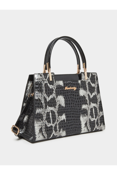 Take Two By Styli Leopard Print Dual Handles Handbag with Purse Set