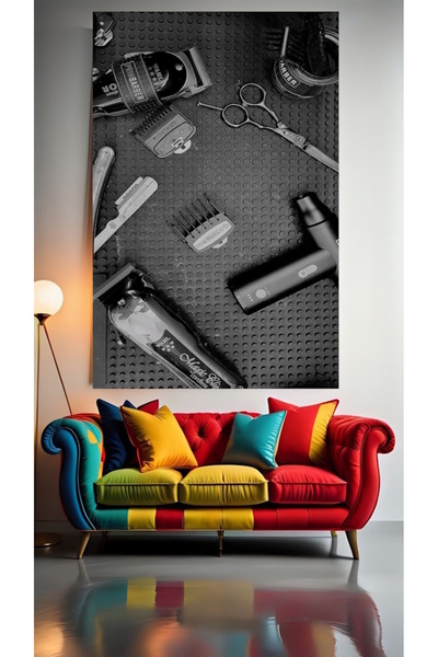 özkacar BERBER SETUP V2 Kućni zidni salon, salon lepote, kancelarija, prodavn...