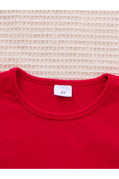 Take Two By Styli Girls Bow Decor Heart Mesh Dress