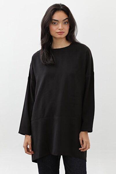 Puane Kadın Tesettür Asimetrik Kesim Tunik