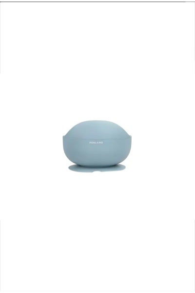 Porland Fancy Blue Silicone Baby Food Bowl That Sticks to the Base, Set of 2, 12 cm