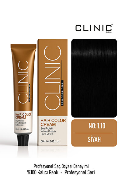CLINIC PYROO No: 1.10 Saç Boyası – Hair Color Cream 60 ml - Siyah