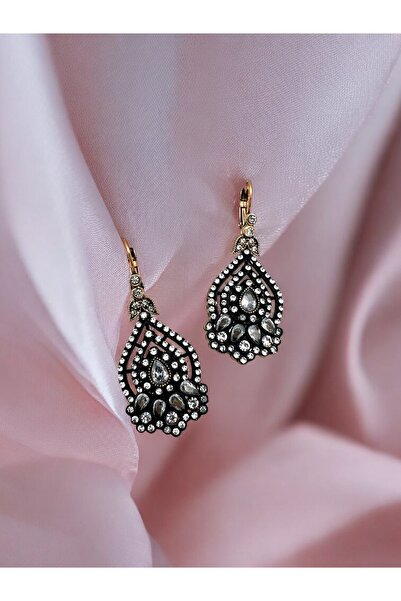 FUYA JEWELLERY Elmas Montür Damla Küpe