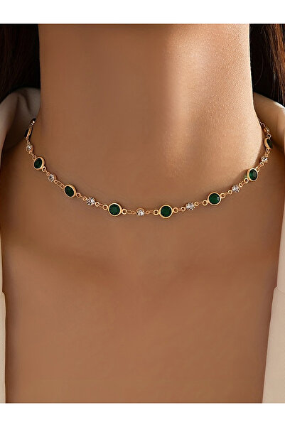 Take Two By Styli Embellished Link Necklace