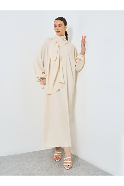Take Two By Styli Solid Long Sleeve Hooded Pocket Detail Abaya