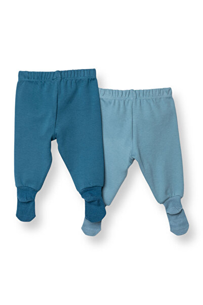ebebek Hello Baby HelloBaby Erkek Bebek 2li Çoraplı Pantolon İnterlok