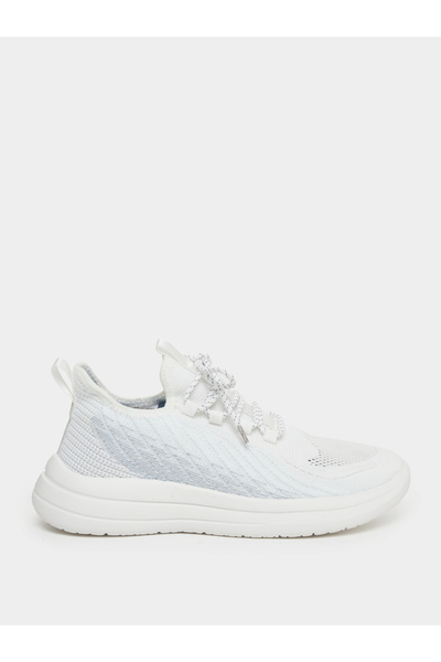 Take Two By Styli Textured Lace Up Sneakers