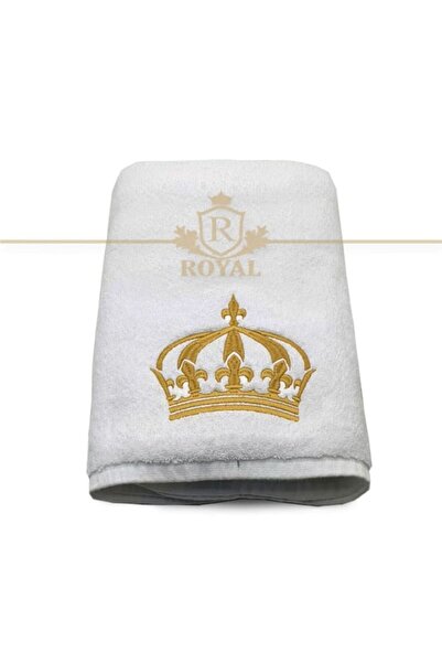 H Hotel Supplier Prosop de Baie Brodat, H Hotel Supplier, bumbac 100%, Alb, 7...