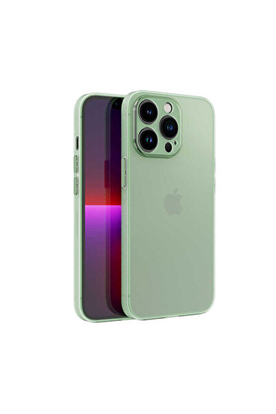 zore حافظة OMSY Tiny المتوافقة مع هاتف iPhone 13 Pro - أخضر فاتح