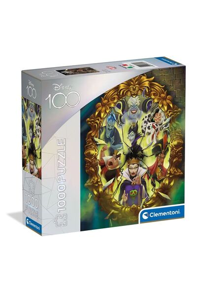 CLEMENTONI Puzzle 1000 piese Disney 100 Villans Illustrato 39718