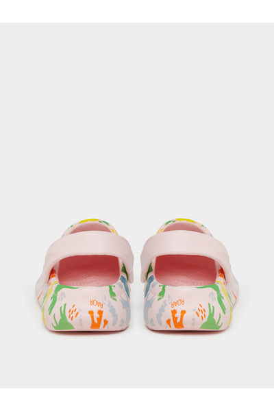 Take Two By Styli Girls Graphic Print Heel Strap Clogs