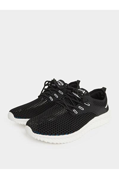 Take Two By Styli Textured Lace Up Sneakers