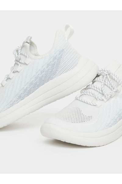 Take Two By Styli Textured Lace Up Sneakers