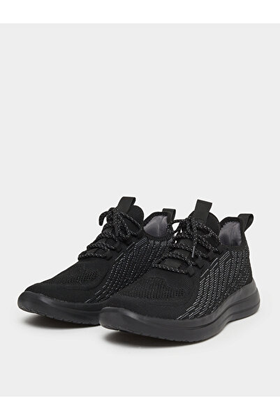 Take Two By Styli Textured Lace Up Sneakers