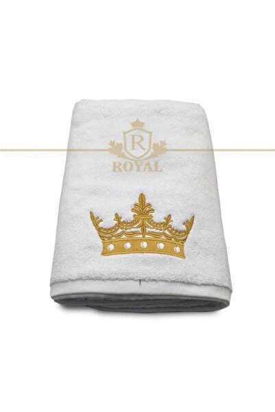 H Hotel Supplier Prosop de Baie Brodat, Hotel Supplier, bumbac 100%, Alb, 70x...