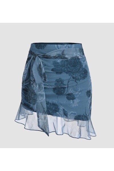 ARDSU Elastic Mini Chiffon Skirt