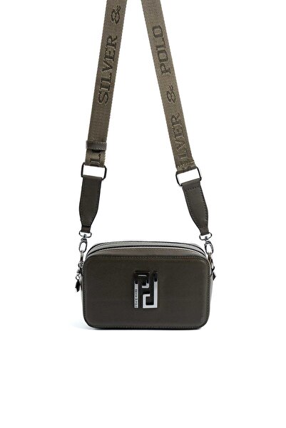 Silver Polo حقيبة كروس نسائية من كاكي SP1078