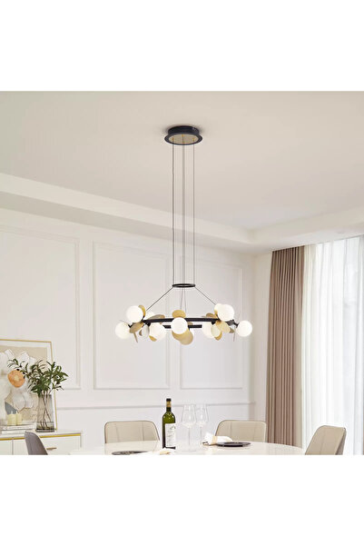 RFAN Pandantiv, Model 602-12, Cu 12 Abajururi, 12 x G9, Înălțime Reglabilă, A...