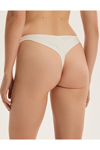 ESOTIQ Women's Thong Panties G-String Polyamide Patterned Design & Golden Pendant | Charm