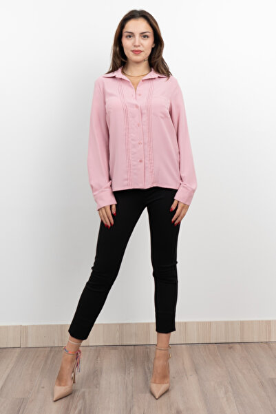 MissVina Πουκάμισο σιφόν με ραμμένες τσέπες 7998