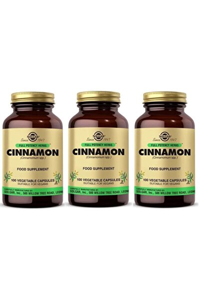 Solgar قرفة 100 كبسولة 3 قطع